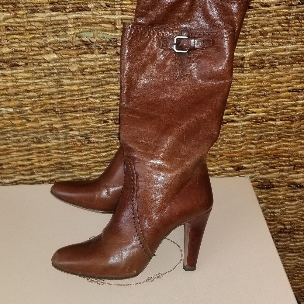 Prada Midcalf Boots.... 3" heel and 15" legs opening.